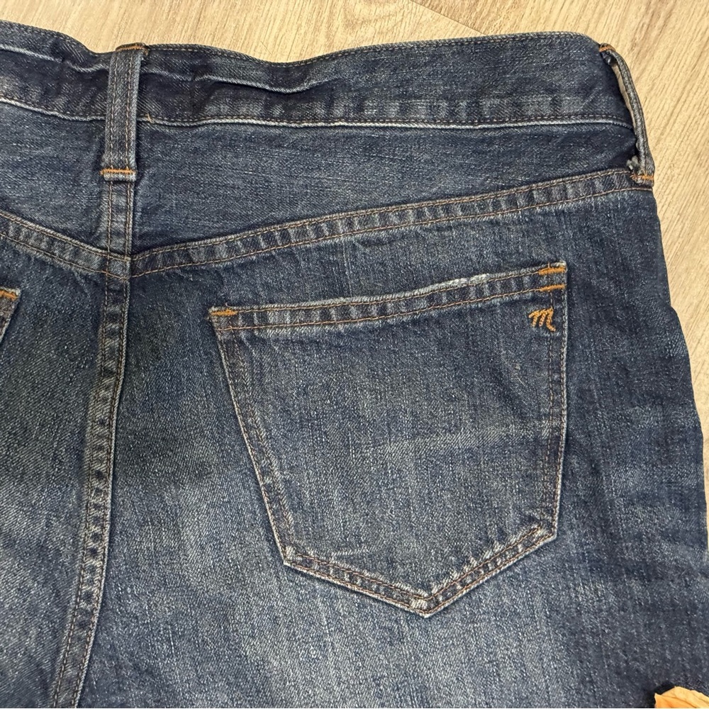 NEW MADEWELL Dark Wash Cut Off Women's Denim Shorts Size 29 - RETAILS $128 - Picture 5 of 8